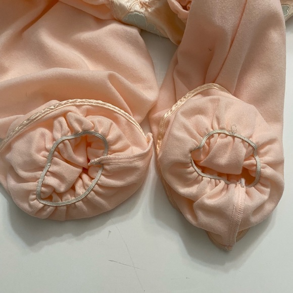 Vintage ILISE STEVENS pink cotton, satin feel pajama Nightgown Size women’s M - Picture 12 of 16